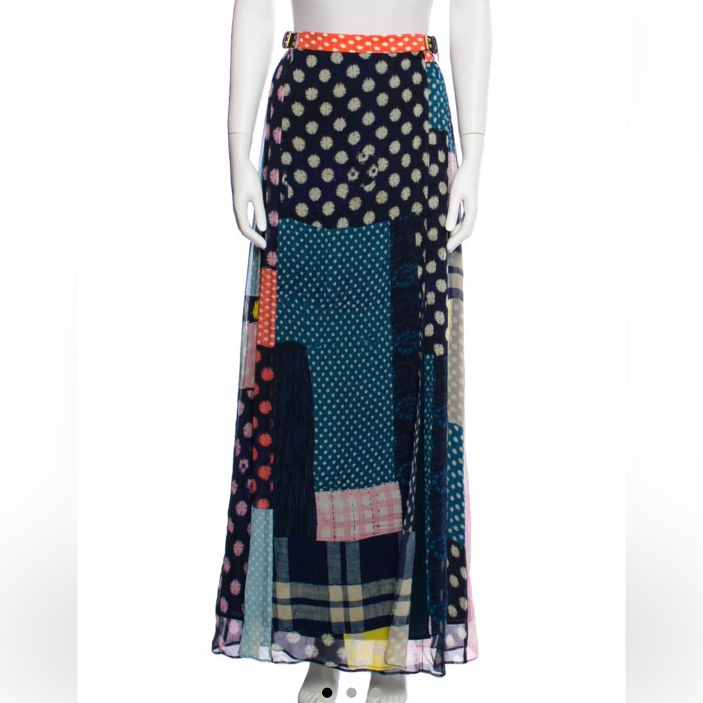 Diane Von Furstenberg Sz 8 (US) Printed Silk Maxi Skirt